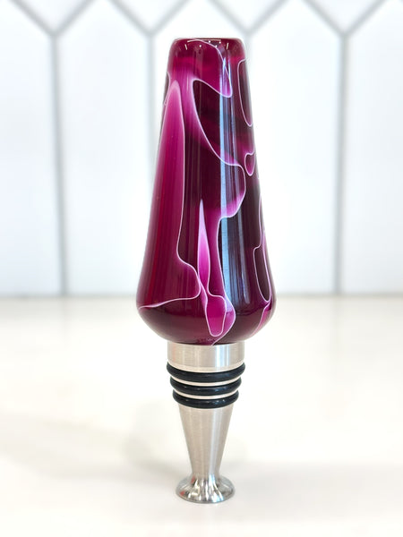 Sangria Wine Red Stainless Steel Bottle Stopper