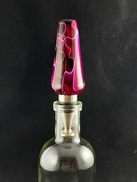 Sangria Wine Red Stainless Steel Bottle Stopper