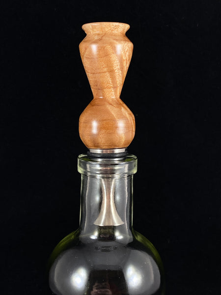 Curley Maple Bottle Stopper