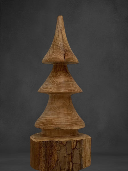 Three Rustic Christmas Tree - Wood Tree Sculpture