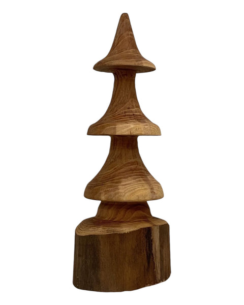 Three Rustic Christmas Tree - Wood Tree Sculpture