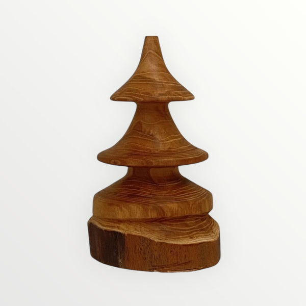 Three Rustic Christmas Tree - Wood Tree Sculpture
