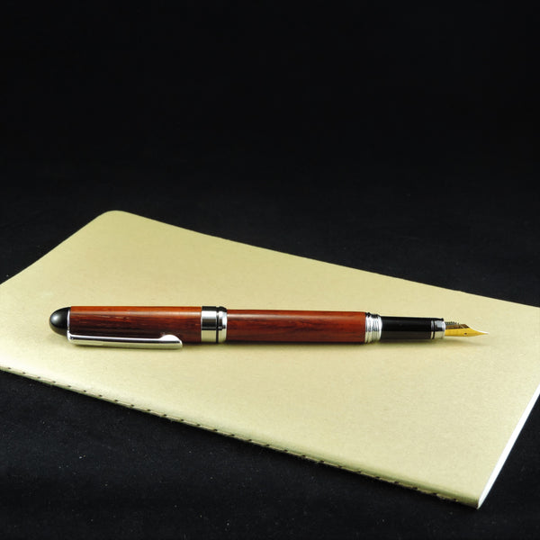 The Euro Fountain Pen in Cocobolo Wood