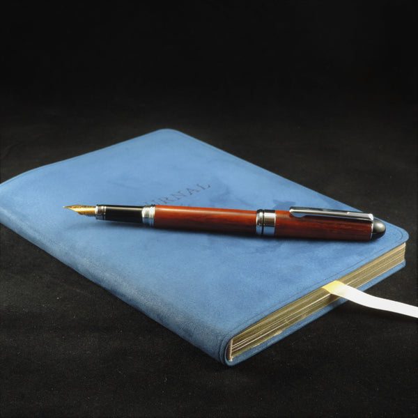 The Euro Fountain Pen in Cocobolo Wood