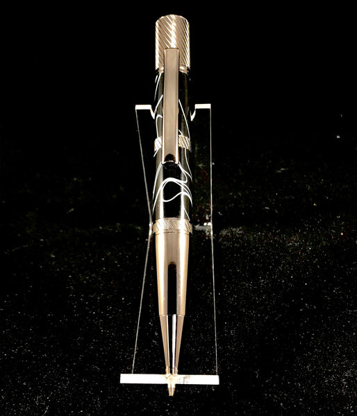 The Regatta Pen in Black Drifting White