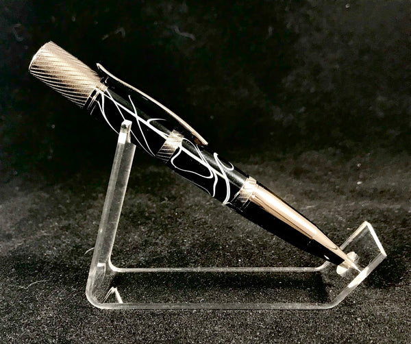 The Regatta Pen in Black Drifting White