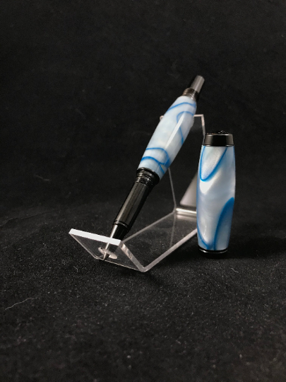 The Archer Fountain Pen in Polar Ice Blue Water