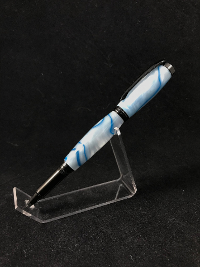 The Archer Fountain Pen in Polar Ice Blue Water