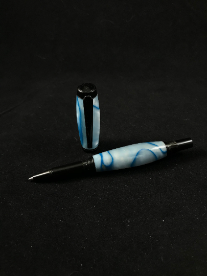 The Archer Fountain Pen in Polar Ice Blue Water