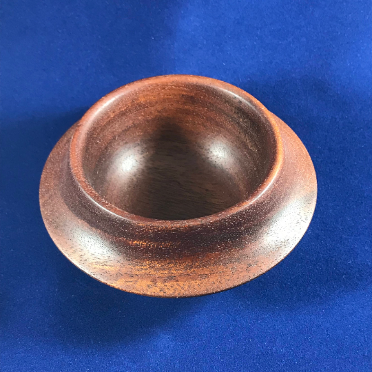 African Mahogany Wood Kitchen Salt Bowl, Salt Pinch Bowl, Salt Pig Container
