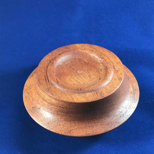 African Mahogany Wood Kitchen Salt Bowl, Salt Pinch Bowl, Salt Pig Container
