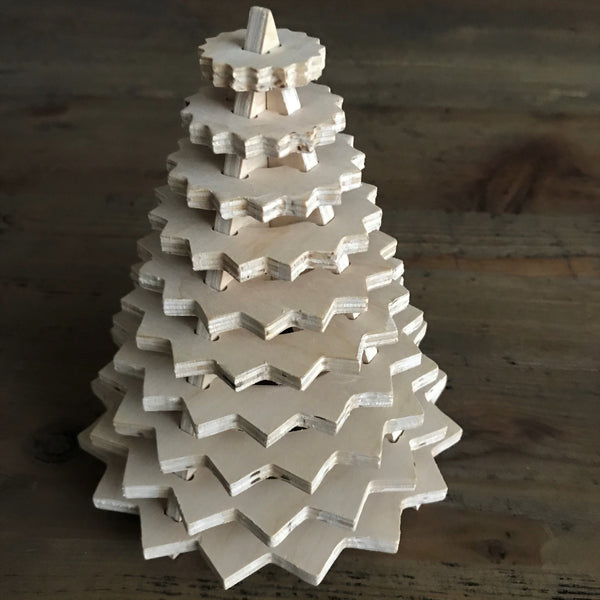 Ten-Tier Christmas Tree In Birch Plywood