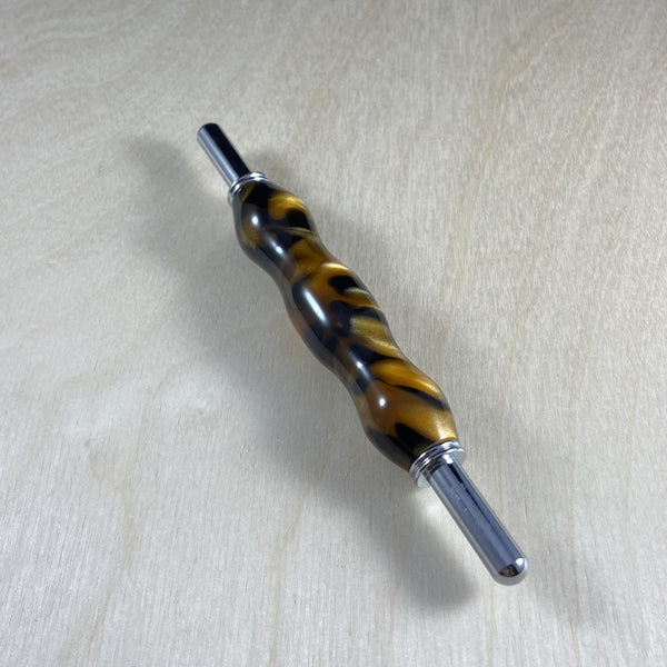 Double-Ended Seam Ripper with a Tiger Acrylic Body and Chrome