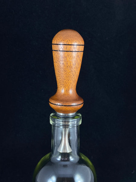 Mahogany Hardwood Bottle Stopper