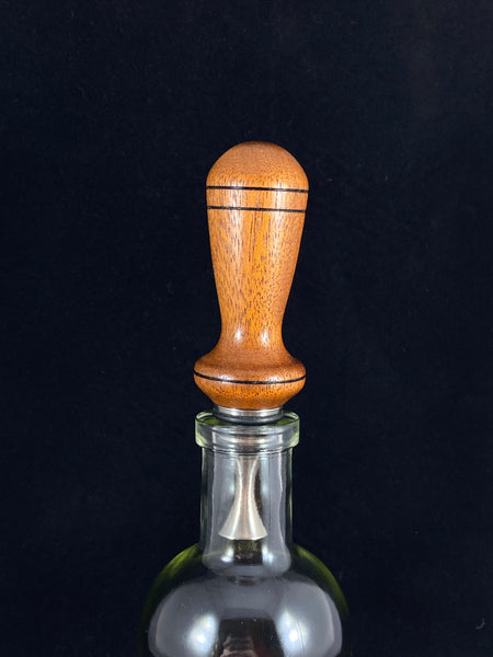 Mahogany Hardwood Bottle Stopper