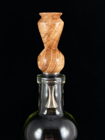 Curley Maple Bottle Stopper