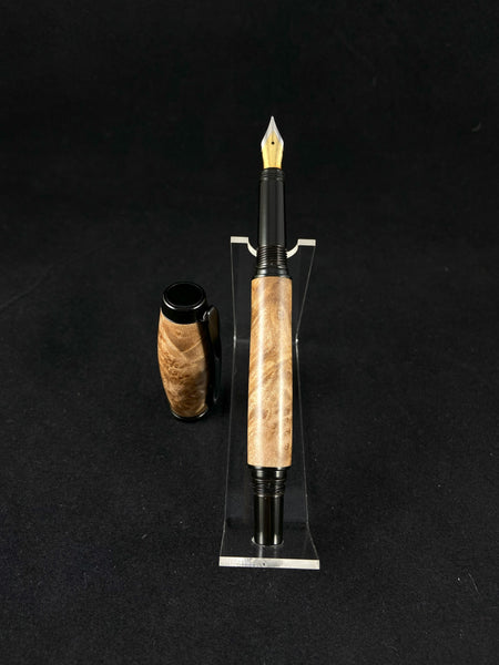 The Archer Fountain Pen in Caramel Maple Burl