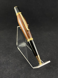 The Chairman Pen in Gold and Black with Bolivian Rosewood