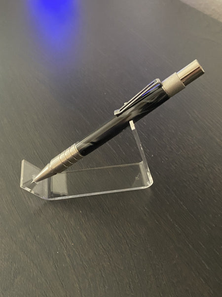 Black Pearl Stainless Steel Dura Click (Everyday Carry) Mechanical Pencil