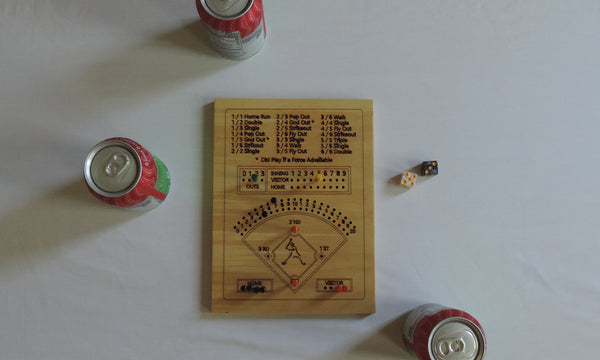 Wooden Dice Baseball Game - It’s Going Yard!