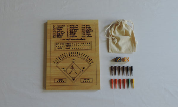 Wooden Dice Baseball Game - It’s Going Yard!