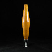 Mahogany Wood "Tall Crystal Spike" Bottle Stopper