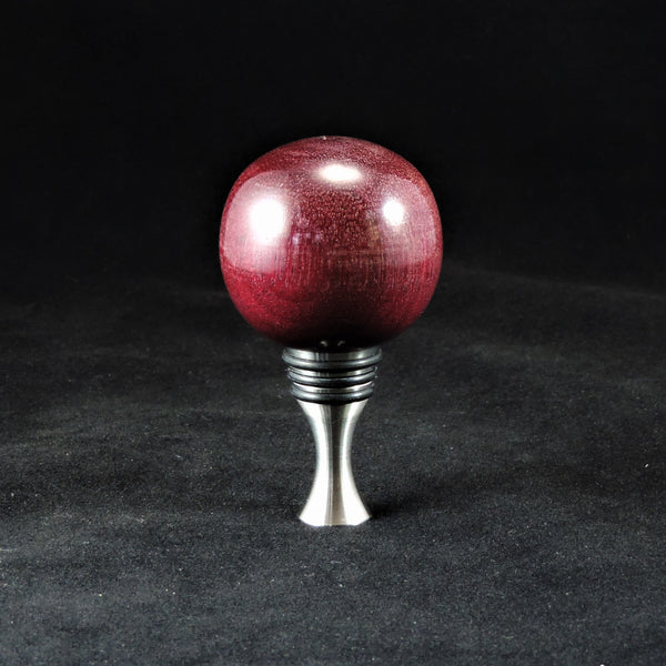 Purple Heart Wood Bottle Stopper