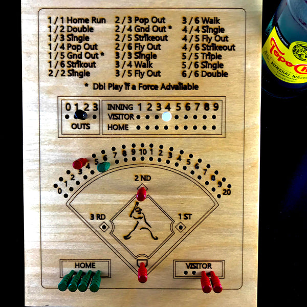 Wooden Dice Baseball Game - It’s Going Yard!