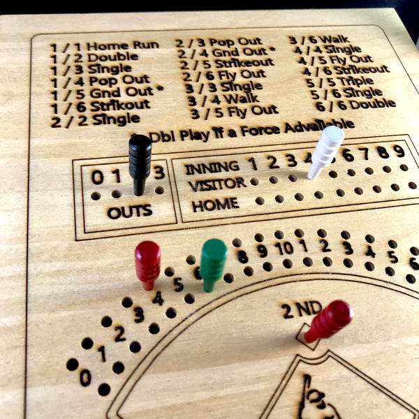 Wooden Dice Baseball Game - It’s Going Yard!