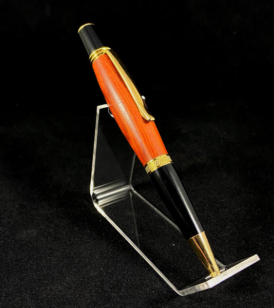 The Chairman Pen in Gold with Black and Red Wood