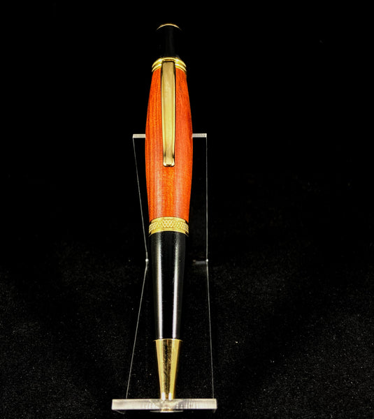 The Chairman Pen in Gold with Black and Red Wood