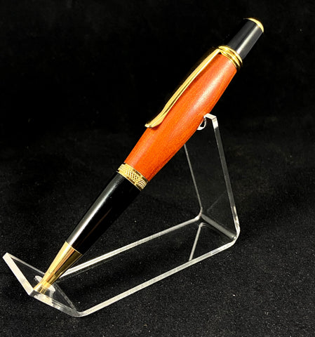 The Chairman Pen in Gold with Black and Red Wood