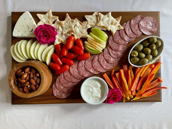 Large Walnut Wood Charcuterie Board